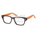 Stylové retro brýle S9020 - hnědá, světlé hnědá