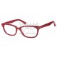 Stylové retro brýle S9013 - červená, bílá