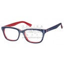 Stylové retro brýle S9011 - modrá, bílá, červená