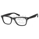 Stylové retro brýle S9007 - černá